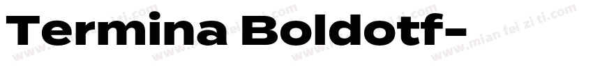 Termina Boldotf字体转换